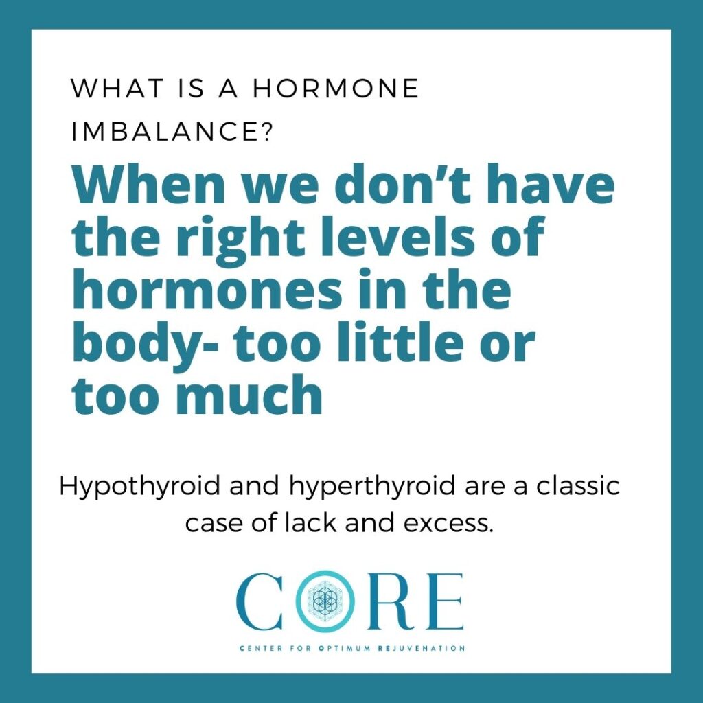 What is a hormonal imbalance? 